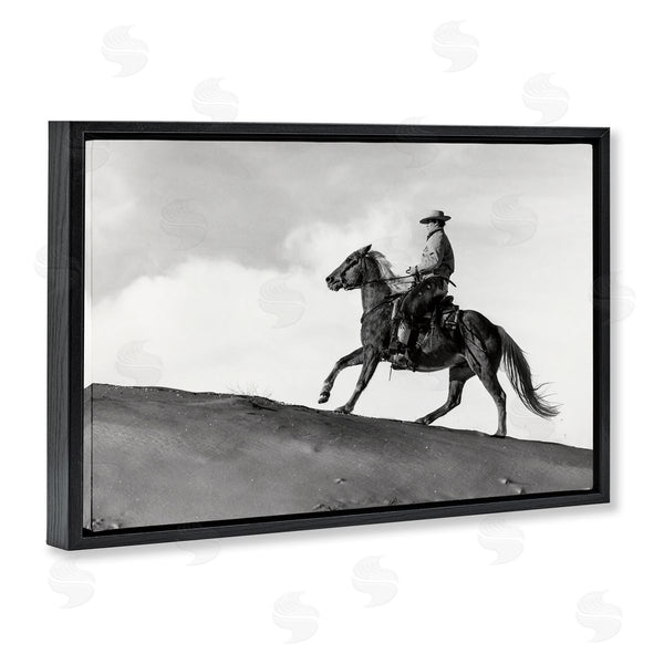 Stupell Industries Danita Delimont | Cowboy Racing Up Slope