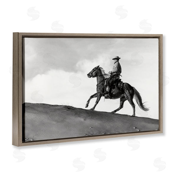 Stupell Industries Danita Delimont | Cowboy Racing Up Slope
