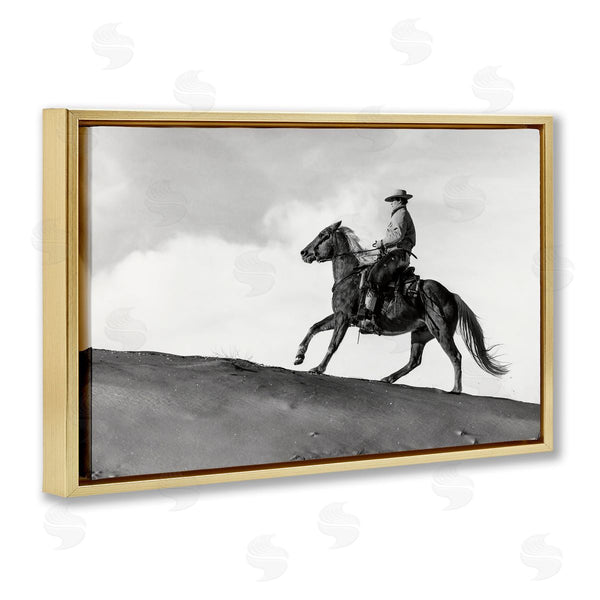 Stupell Industries Danita Delimont | Cowboy Racing Up Slope