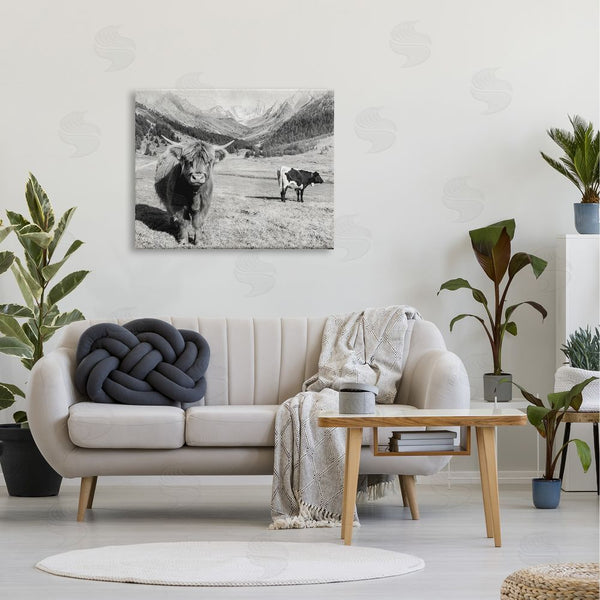 Stupell Industries Danita Delimont | Curious Ox Clueless Cow Sublime Farm Plains Wall Art