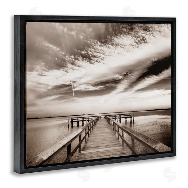 Stupell Industries Danita Delimont | Dock With Cloudy Sky