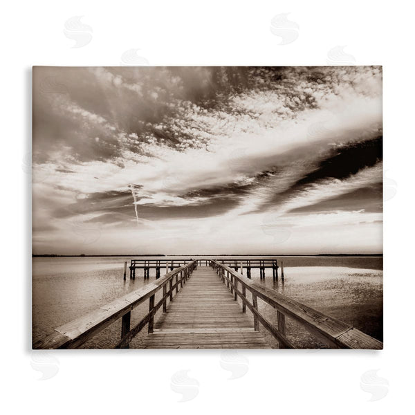 stupell industries Danita Delimont | Dock with Cloudy Sky