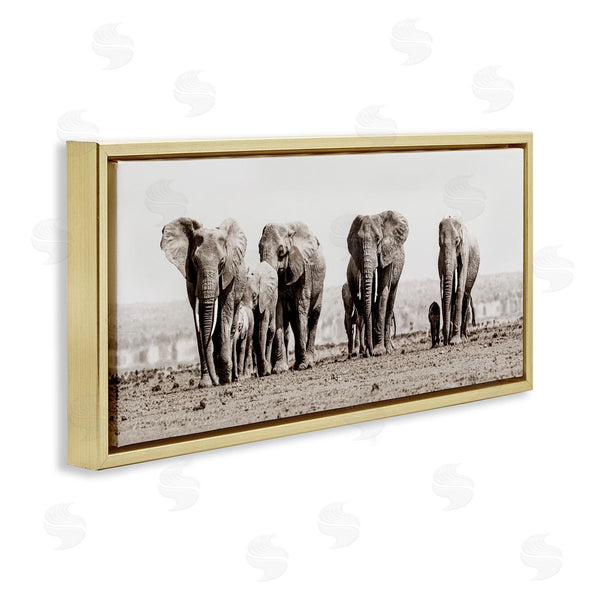 Stupell Industries Danita Delimont | Elephant Family On Savanna