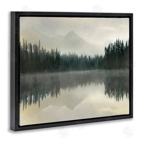 Stupell Industries Danita Delimont | Foggy Lake Forest Landscape Reflection