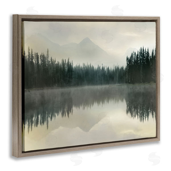 Stupell Industries Danita Delimont | Foggy Lake Forest Landscape Reflection