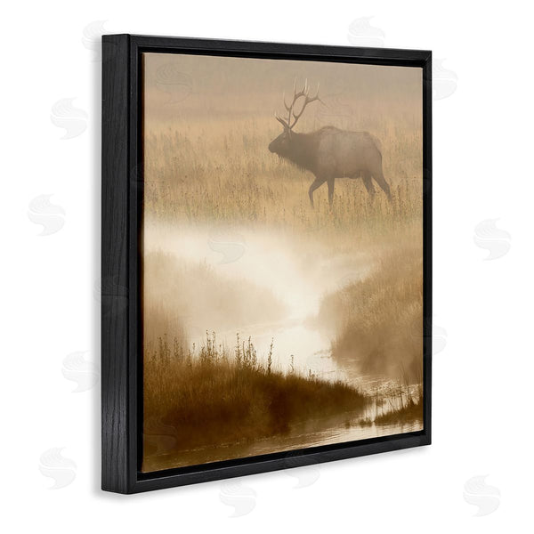 Stupell Industries Danita Delimont | Foggy River Deer Scene