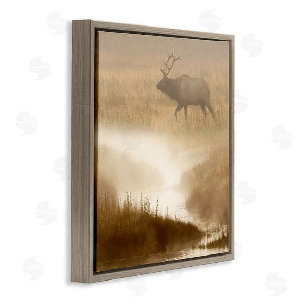 Stupell Industries Danita Delimont | Foggy River Deer Scene