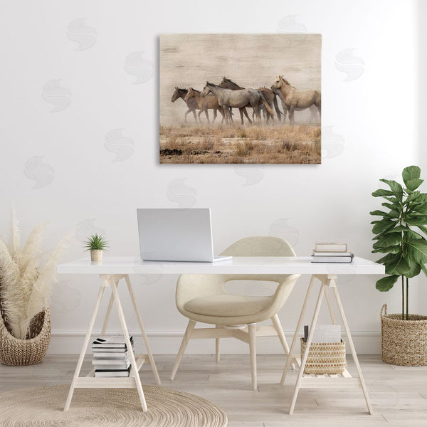 Stupell Industries Danita Delimont | Galloping Horse Herd Countryside Wall Art