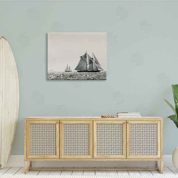 Stupell Industries Danita Delimont | Grand Ocean Ships Nautical Sailing Scene Muted Photography Wall Art