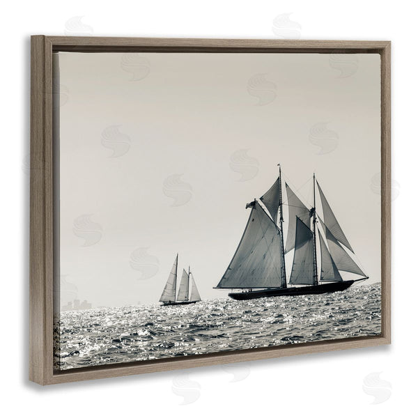 Stupell Industries Danita Delimont | Grand Ocean Ships Nautical Sailing Scene Muted Photography Wall Art