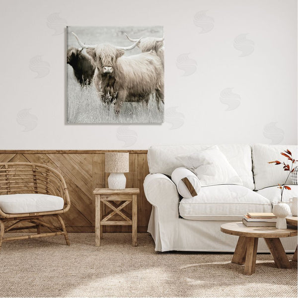 Stupell Industries Danita Delimont | Highland Cattle Country Meadow Wall Art
