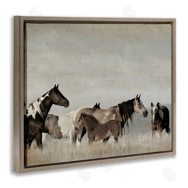 Stupell Industries Danita Delimont | Horse Family Foals Grazing Wall Art