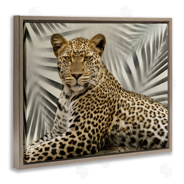 Stupell Industries Danita Delimont | Leopard With Palm Fronds