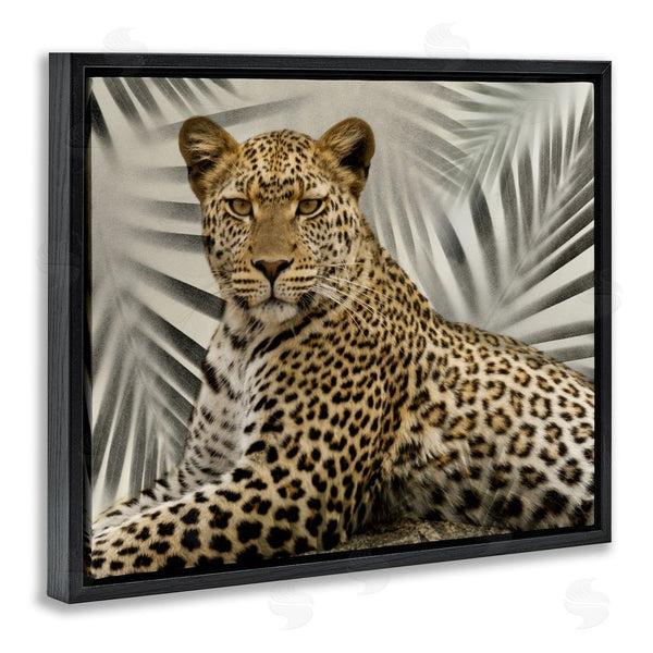 Stupell Industries Danita Delimont | Leopard With Palm Fronds Wall Art