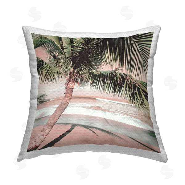 Stupell Industries Danita Delimont | Palm Tree Shadow On Sand Printed Throw Pillow