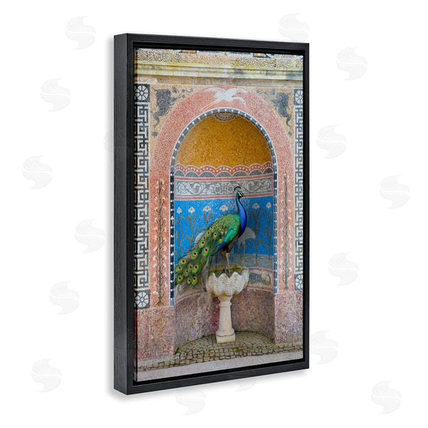 Stupell Industries Danita Delimont | Peacock With Traditional Architecture