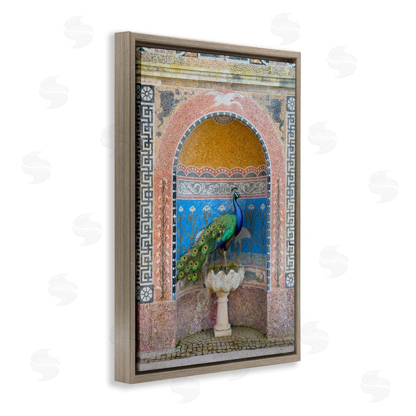 Stupell Industries Danita Delimont | Peacock With Traditional Architecture