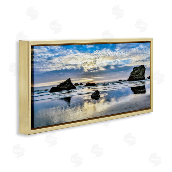 Stupell Industries Danita Delimont | Rocks Protruding On Beach Wall Art