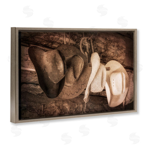 Stupell Industries Danita Delimont | Rustic Cowboy Hats Wall Art