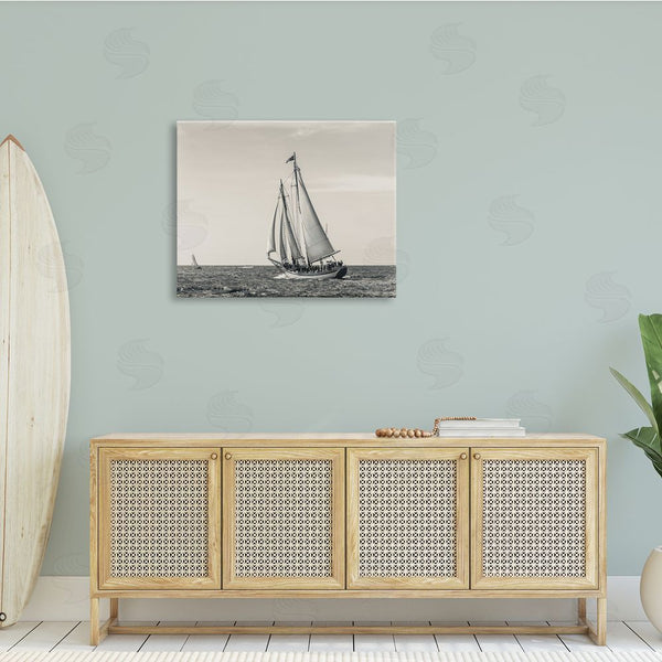 Stupell Industries Danita Delimont | Ship At Full Sail Crowded Boat Nautical Photography Wall Art