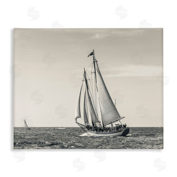 stupell industries Danita Delimont | Ship At Full Sail Crowded Boat Nautical Photography Wall Art