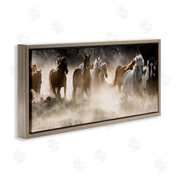 Stupell Industries Danita Delimont | Striking Horse Herd Galloping Wall Art