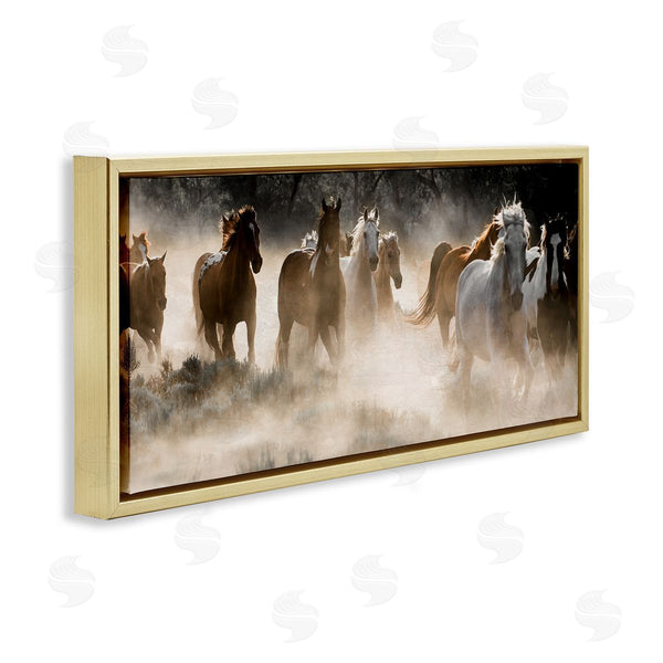 Stupell Industries Danita Delimont | Striking Horse Herd Galloping Wall Art