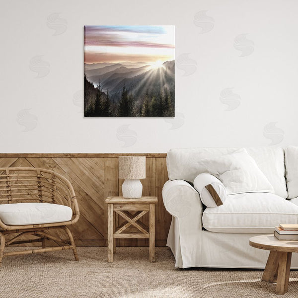 Stupell Industries Danita Delimont | Sun Rays Through Peaks Wall Art