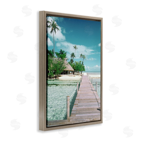 Stupell Industries Danita Delimont | Tropical Bungalow Bridge