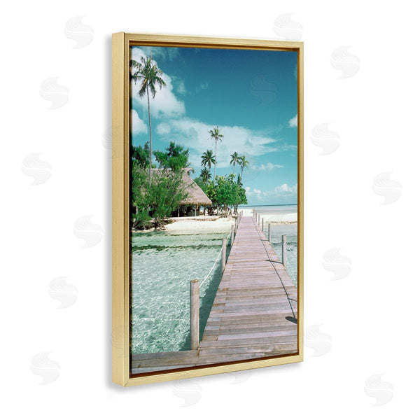 Stupell Industries Danita Delimont | Tropical Bungalow Bridge