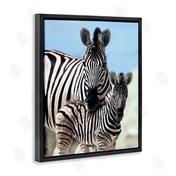 Stupell Industries Danita Delimont | Uplifting Zebra Family Mother Child Savanna Animals Wall Art