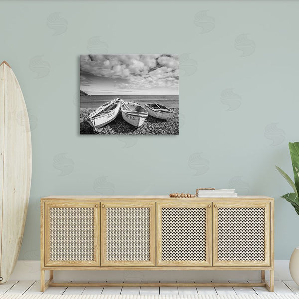 Stupell Industries Danita Delimont | Vintage Rowboats On Rocky Beach Shore Nautical Photography Wall Art