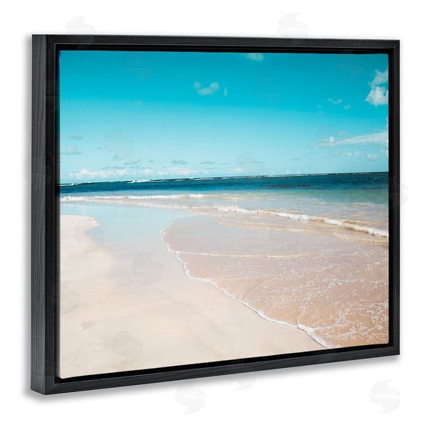 Stupell Industries Danita Delimont | Vivid Blue Panoramic Sky Sandy Beach Coast Wall Art
