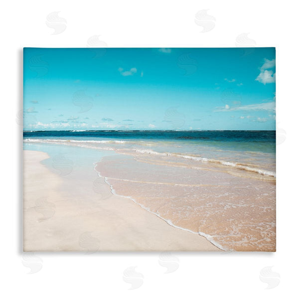 stupell industries Danita Delimont | Vivid Blue Panoramic Sky Sandy Beach Coast Wall Art