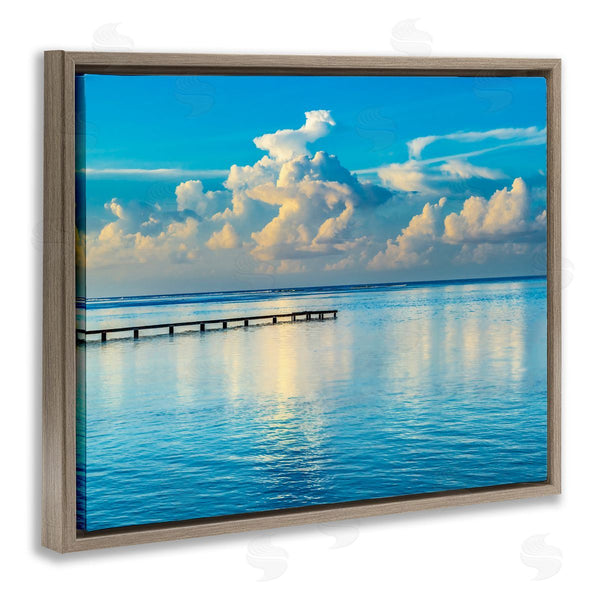 Stupell Industries Danita Delimont | Waterfront Dock Clouds