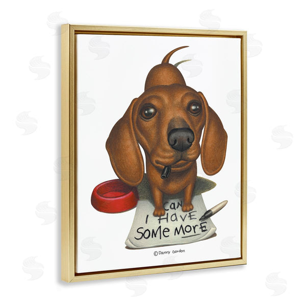 Stupell Industries Danny Gordan | Can I Have Some More Dog
