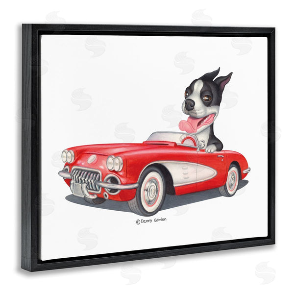 Stupell Industries Danny Gordan | Dog Driving Vintage Convertible