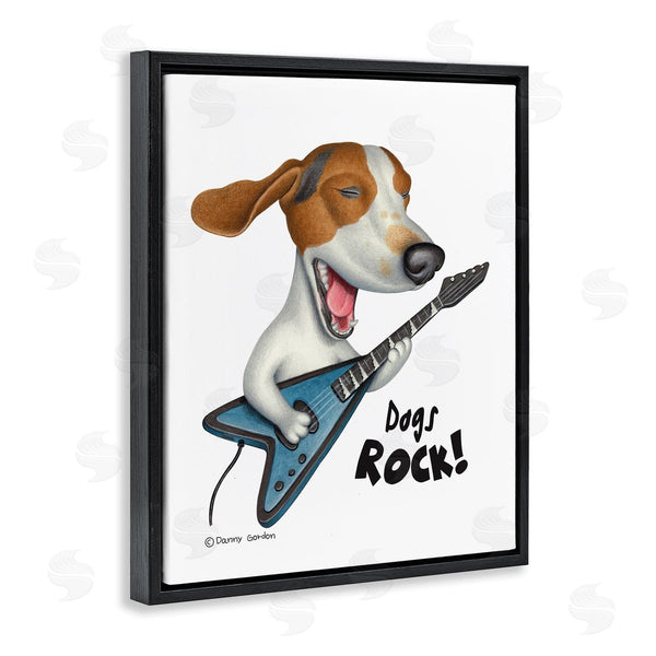 Stupell Industries Danny Gordan | Dog's Rock Guitar Beagle
