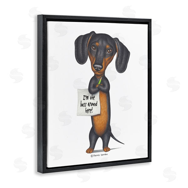 Stupell Industries Danny Gordan | Funny Dachshund Boss