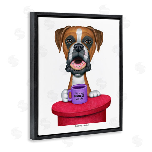 Stupell Industries Danny Gordan | Spoiled Boxer Dog With Quote