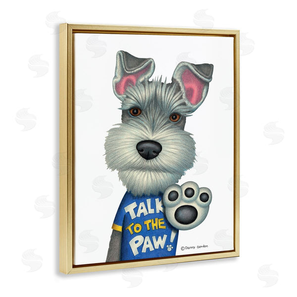 Stupell Industries Danny Gordan | Talk To The Paw Scotty Dog