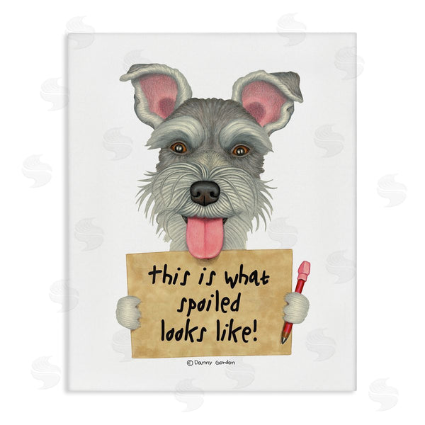 stupell industries Danny Gordan | What Spoiled Looks Like Dog