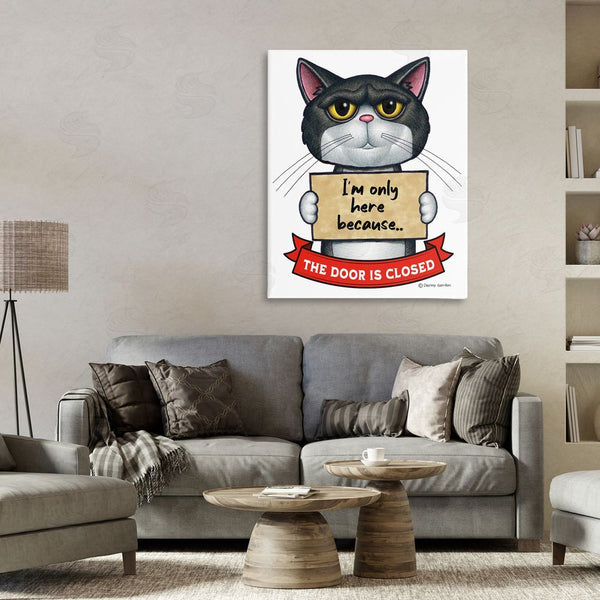 Stupell Industries Danny Gordon Art | Here Because Door Is Closed Wall Art