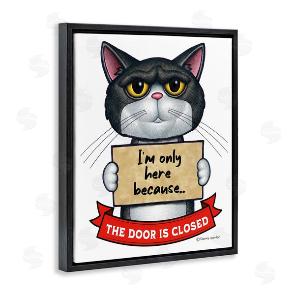 Stupell Industries Danny Gordon Art | Here Because Door Is Closed Wall Art