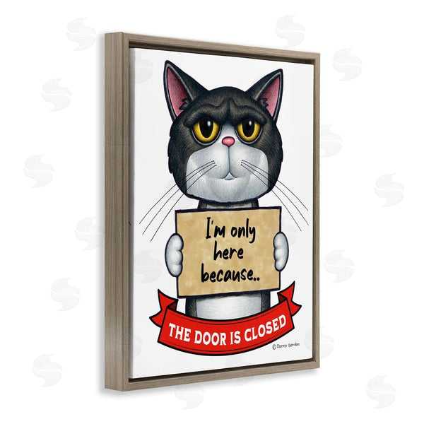 Stupell Industries Danny Gordon Art | Here Because Door Is Closed Wall Art