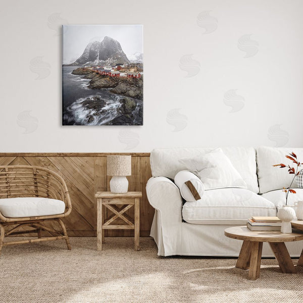 Stupell Industries Danny Head | Snowy Coastal Village Wall Art
