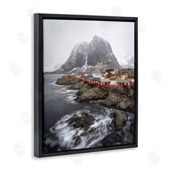 Stupell Industries Danny Head | Snowy Coastal Village Wall Art