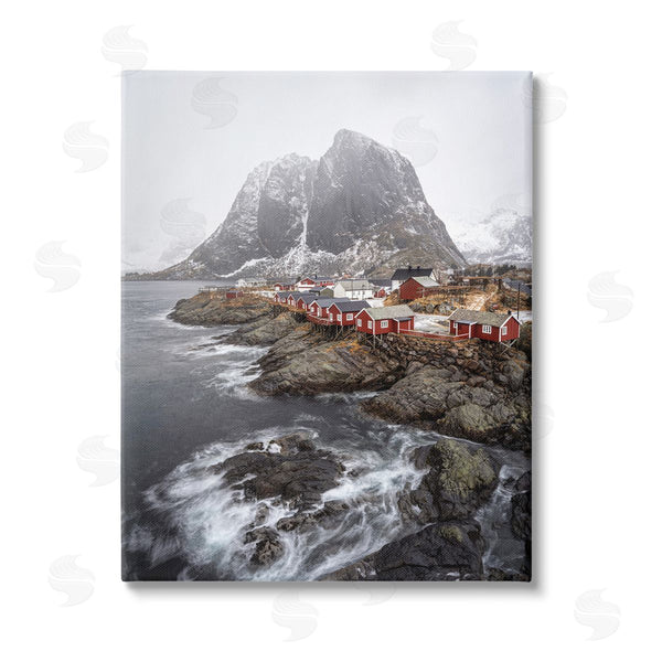 stupell industries Danny Head | Snowy Coastal Village Wall Art