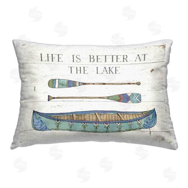 Stupell Industries Daphne Brissonnet | Rustic Lake Canoe