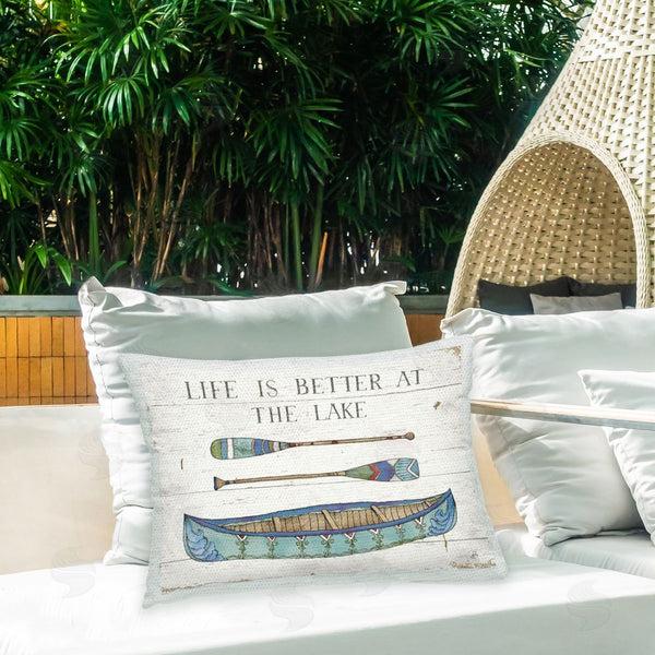 Stupell Industries Daphne Brissonnet | Rustic Lake Canoe